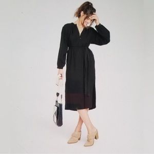 Universal Thread NWOT gauzy black midi dress
